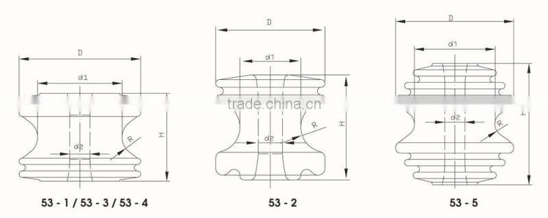 Wenzhou Yika Ceramic ANSI 53-2 Spool Insulator