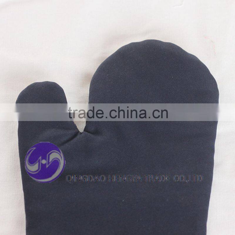 cotton black kitchen oven mitt