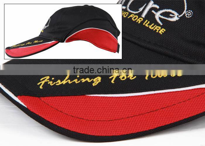 ILURE Fishing Cap Black Red Hat