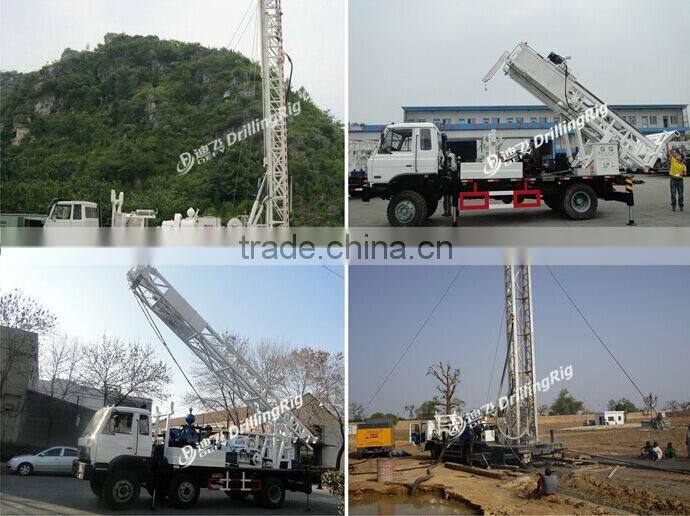Large power truck mounted underground water drilling rig