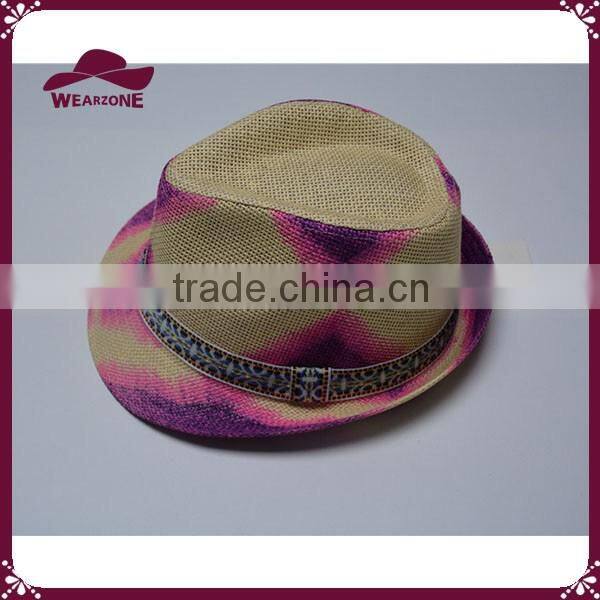 Colorful 100% paper straw hat