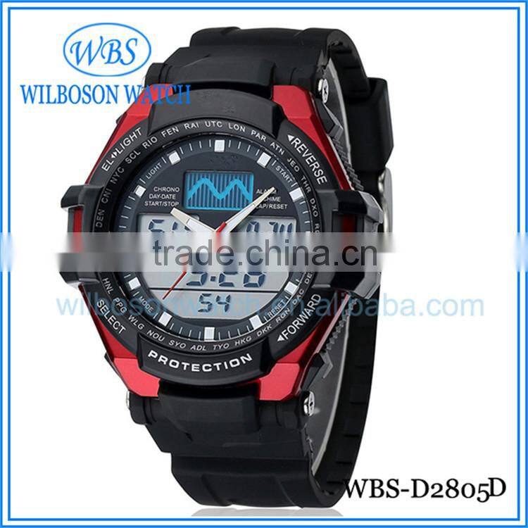 Waterproof sport digital man watch with small order QTY acceptable