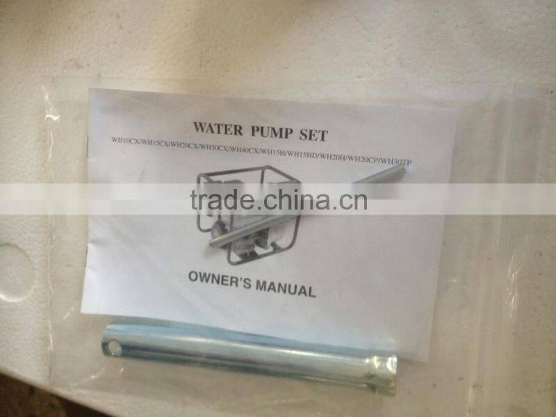 2015 CE professional manufacture gasoline trash water pump WH30TP