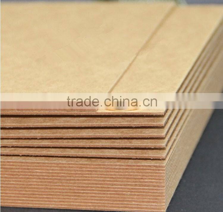 Elastic closure kraft paper file folder, Kraft 3 flap folder