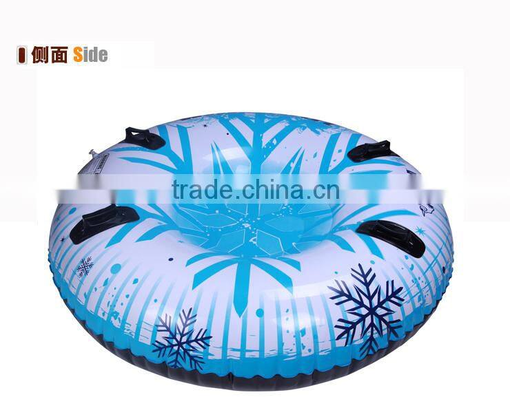 towable snow tube with cloth cover