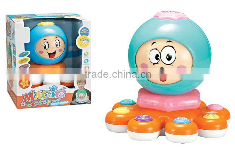 English octopus baby musical toys for wholesale