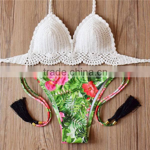 crochet brazillian bikini, quality micro crochet latest fashion bikini