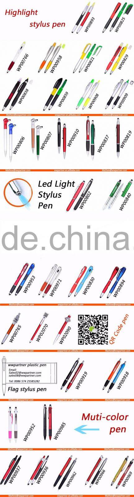 Japanese Plastic Muji Pen 1000 Different Ballpoint Pens for Choose
