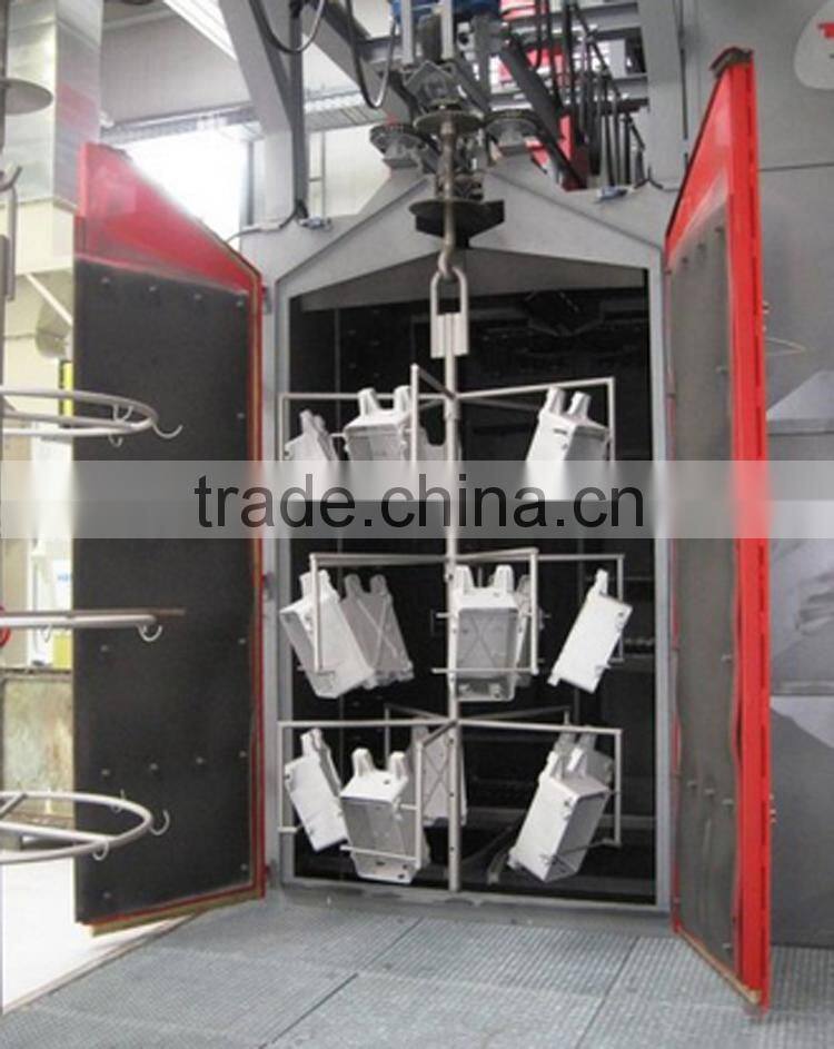Single hook shot blasting equipment