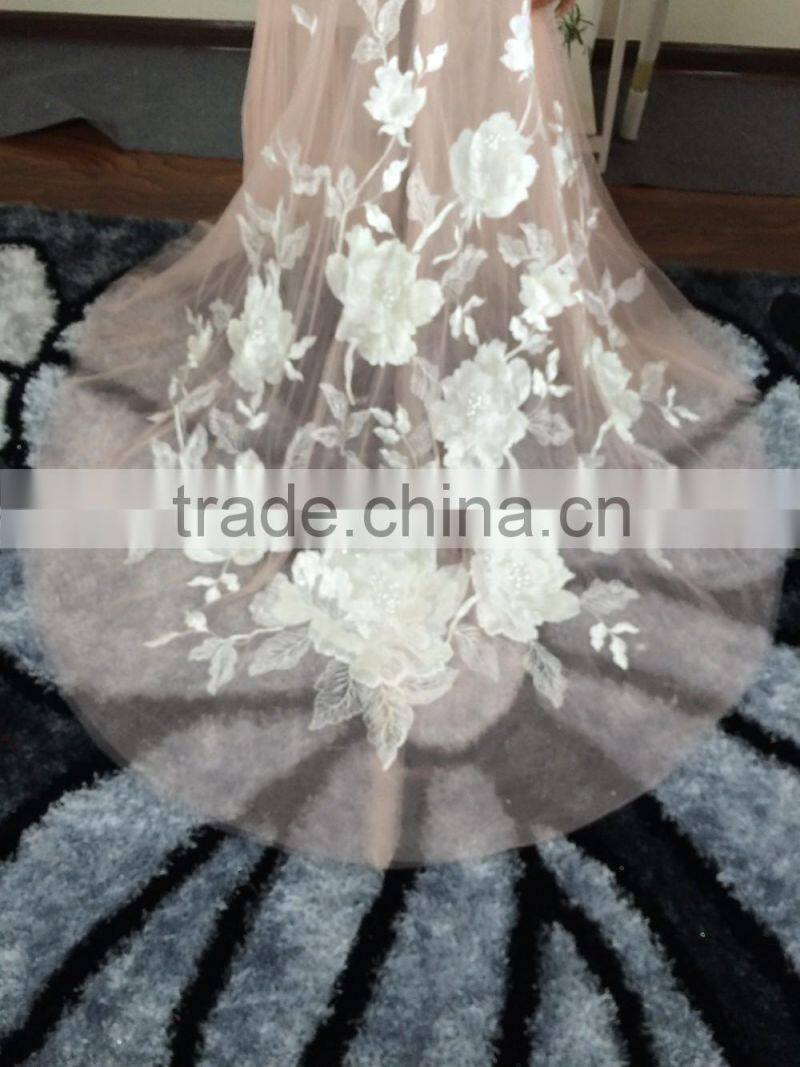 (JBH2016-14) MARRY YOU Transparent Sexy Bare Back Evening Dress