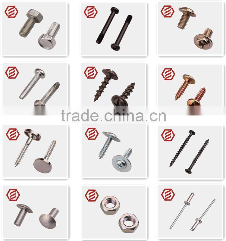 Guangdong High hardness with Zinc 3 Cr plated hex bolt