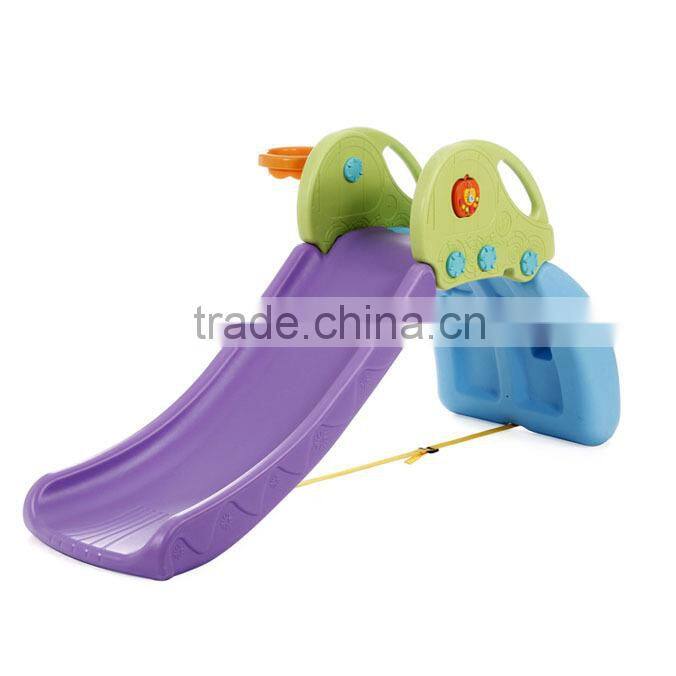 New design Indoor Plastic Foldable Slide
