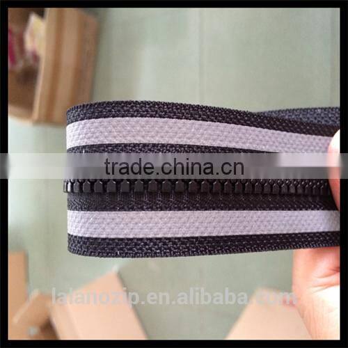 TPU wholesale clothing with Resin reflective zipper