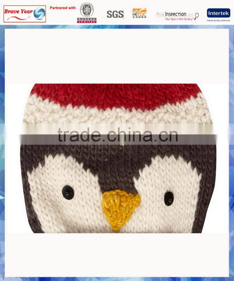 women lurex stripe owl free animal hat knitting patterns