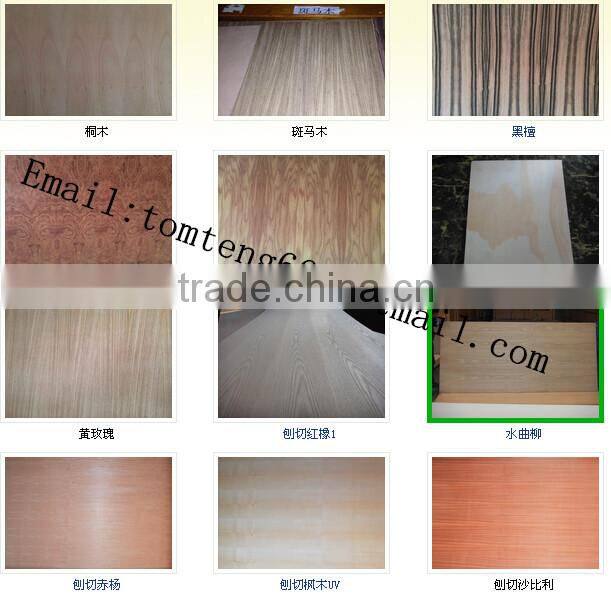 natural red oak veneer/black walnut /ASH veneer fancy plywood
