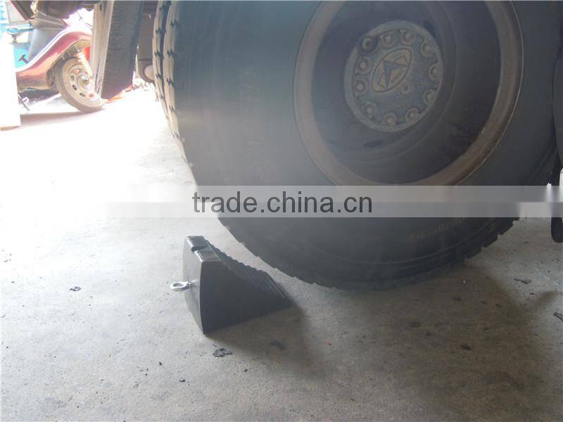 Parking Equipment-black rubber car wheel stopper for parking/Black Rubber Wheel Stopper for car/anti slip stopper used in garage