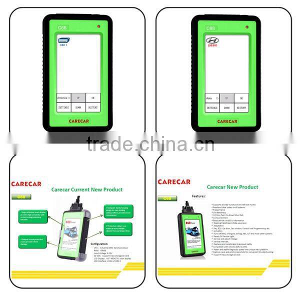 2013 New Arrival Original CareCar C68 retail professional car diagnostic tools for DIY auto scanner Same function as diagun II
