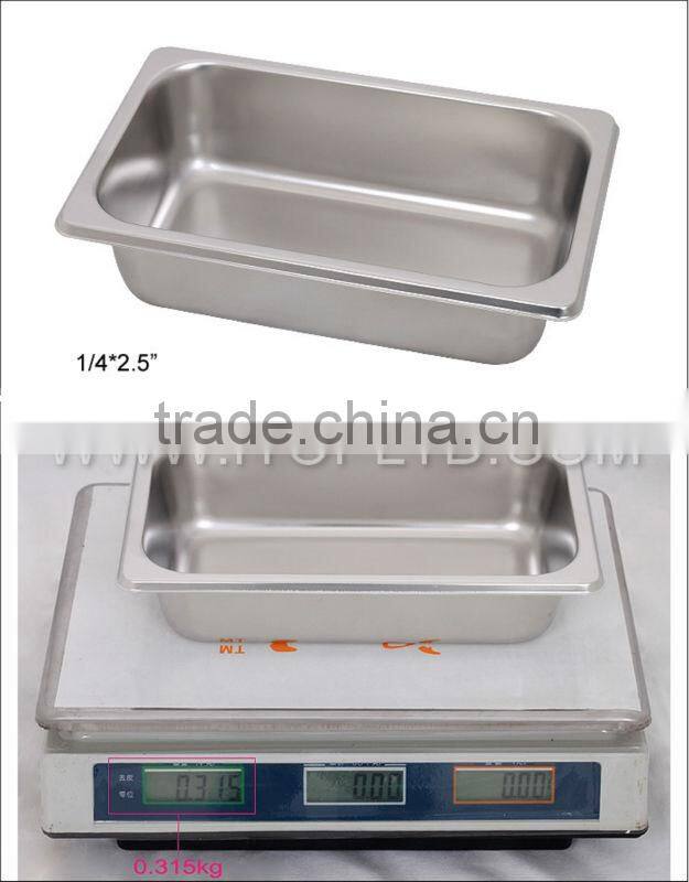 commercial stainless steel different size Gastronorm Pans
