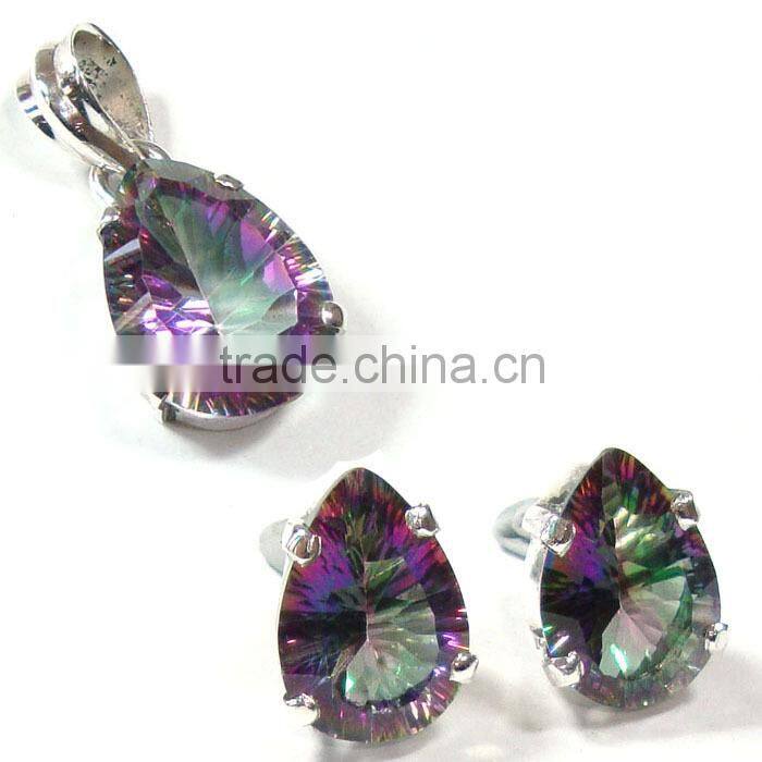 Wholesale jewelry semi precious jewelry solid 925 sterling silver sets