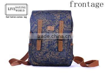 Large capacity unisex handmade canvas laptop bag & backpack