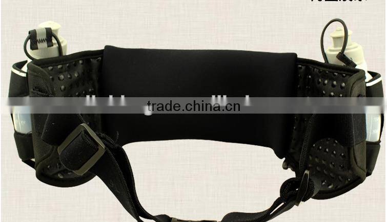 Running Belt Runner Sport Elastic Fanny Pack Race Item Belt Pouch with Water Bottle Pocket Waist Items for Cycling Hiking