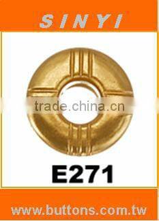 Pattern Shape Eyelet (Grommet), Round Shape Eyelet with logo, brass made