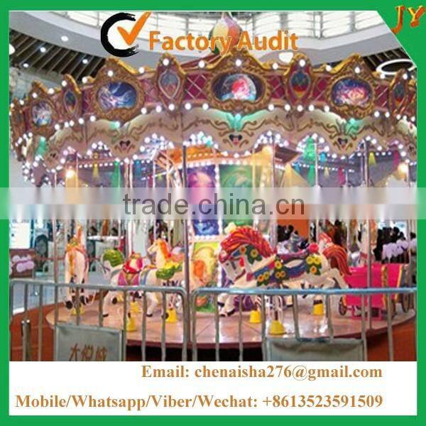 Best quality!!!Outdoor playground carousel horse for hot sale