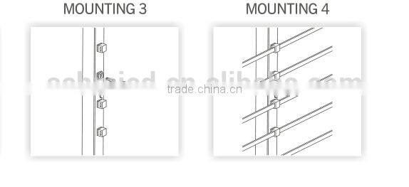 stainless steel square railing cross bar holder