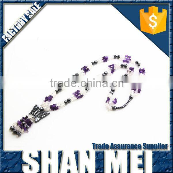 New Design Black Hematite Bead Necklaces For Men