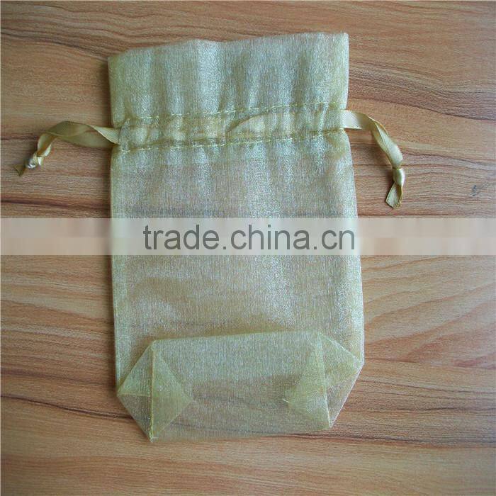 Custom recycled organza drawstring bag for shoes or gifts