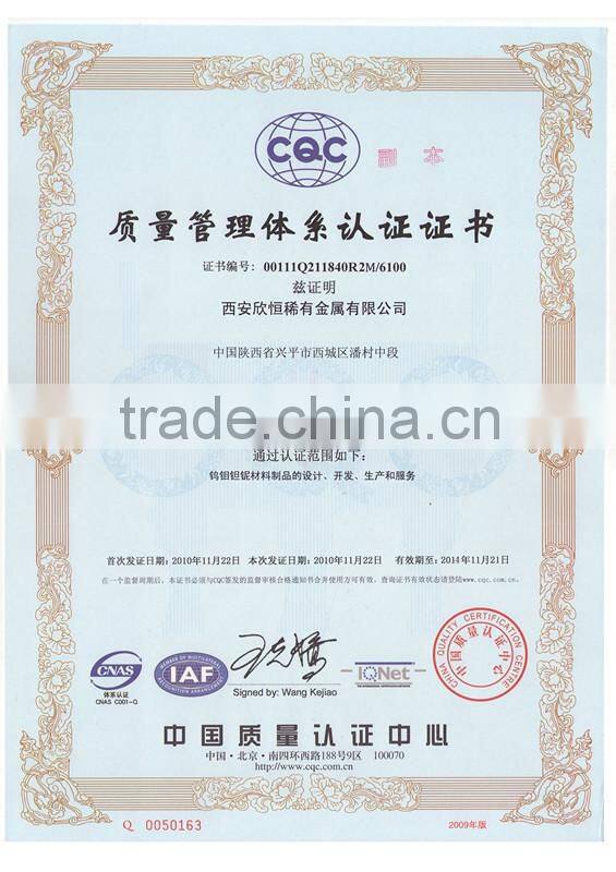 most favorable price high quality tungsten alloy product