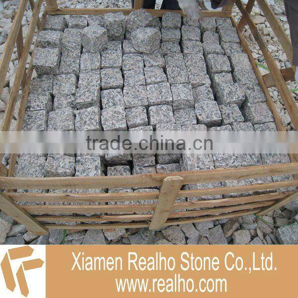 yellow granite paving stone