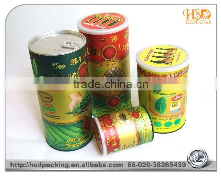 factory price pet food tin can&paper tube packaging with metal lids wholesale