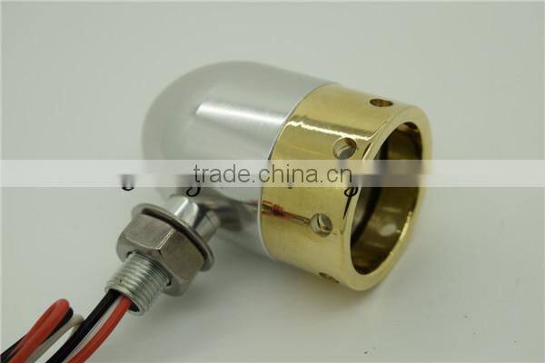 motorcycle brass bullet turn signal light for dyna mini brass bullet turn light