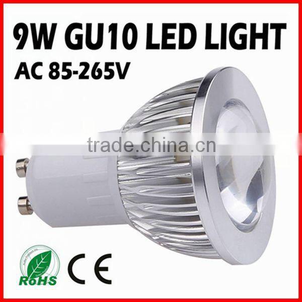 cob gu10 led spotlights 9w cree led gu10