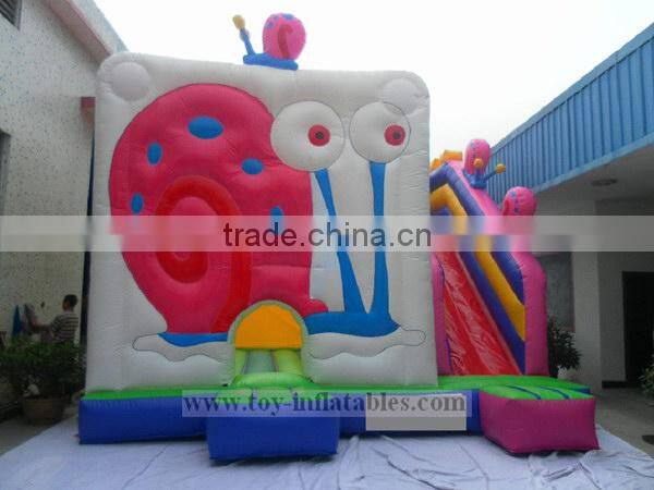 Hottest cheap inflatable jumping castle with slide