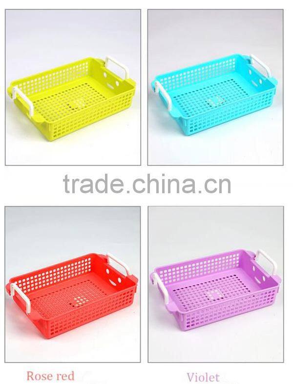 Multi-color Big Size Smile Face Plastic Storage Basket