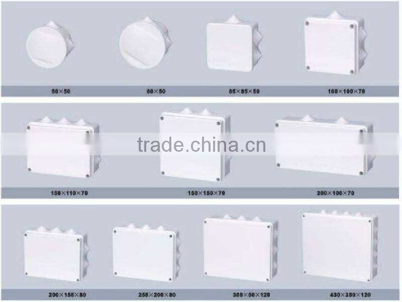 Safety plastic electrical water proof junction box
