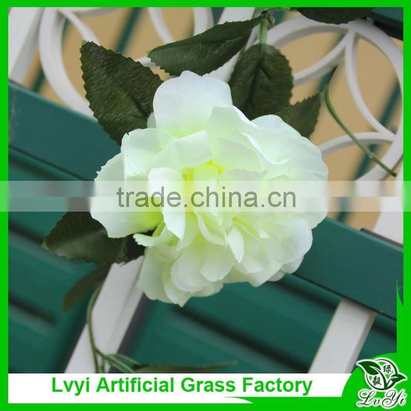 Artificial green leaf vine rose vines