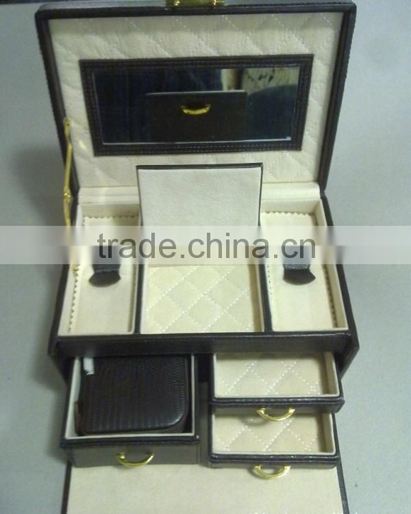 Cosmetic box packaging, handle-type foldable cosmetic gift set packaging box