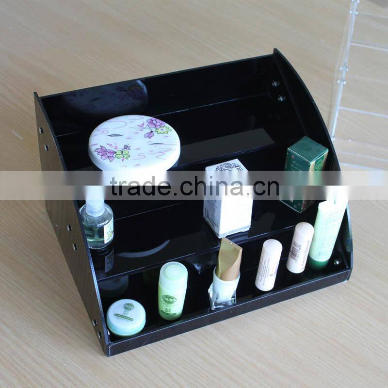 Acrylic cosmetic countertop display Acrylic Makeup Counter Display
