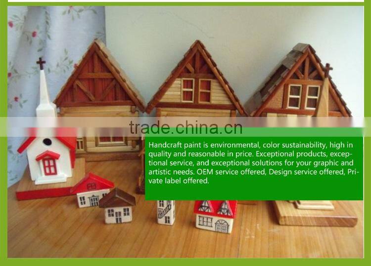 water based painted wooden craft animals