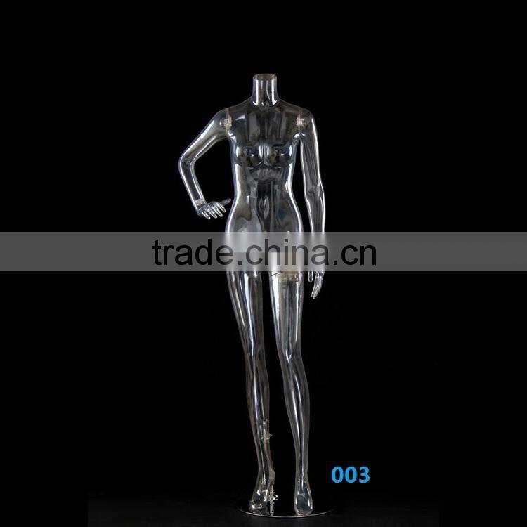 Sexy plastic mannequin of transparent