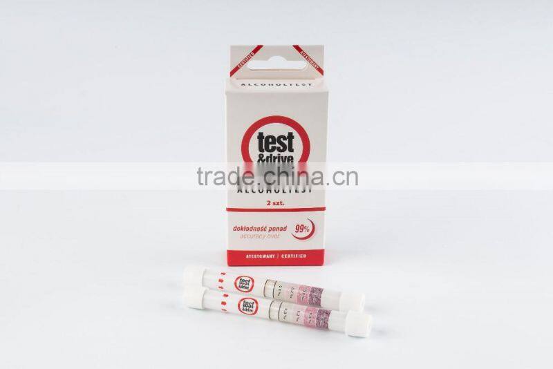 Disposable alco test, disposable breathalyzers kit, breathalysers, breathalyser