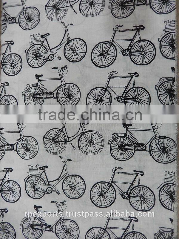 new fancy black & white polyester scarf 2016-2017