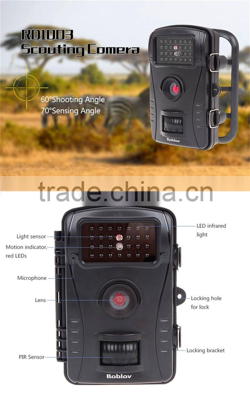 RD1003 8MP Hunting Camera Trail Scouting Wildlife IR Night Vision LED Infrared