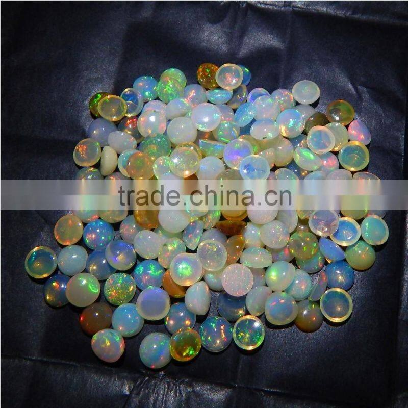7mm NATURAL ETHIOPIAN OPAL NICE RAINBOW FIRE QUALITY LOT