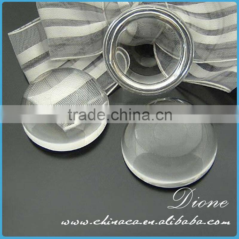 38mm (1.5") Crystal Clear Glass Cabochon Tiles - Perfect for our 1.5 Round Bezel Pendant Trays