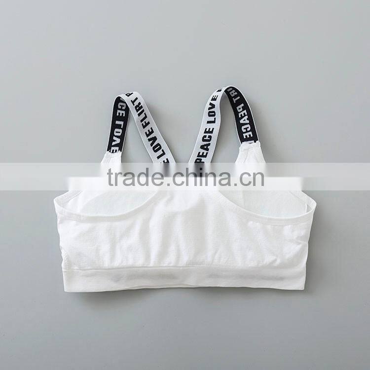 Shantou sports seamless with padded tube bra nude sport underwear yoga sports wear girl bra women