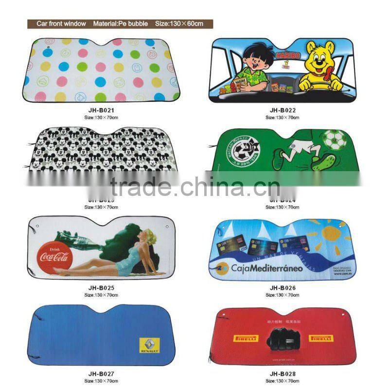 Car front sun shade with customized logo and print picture